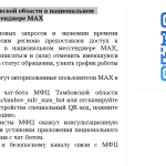 Чат-бот МФЦ Тамбовской области в национальноммессенджере MAX
